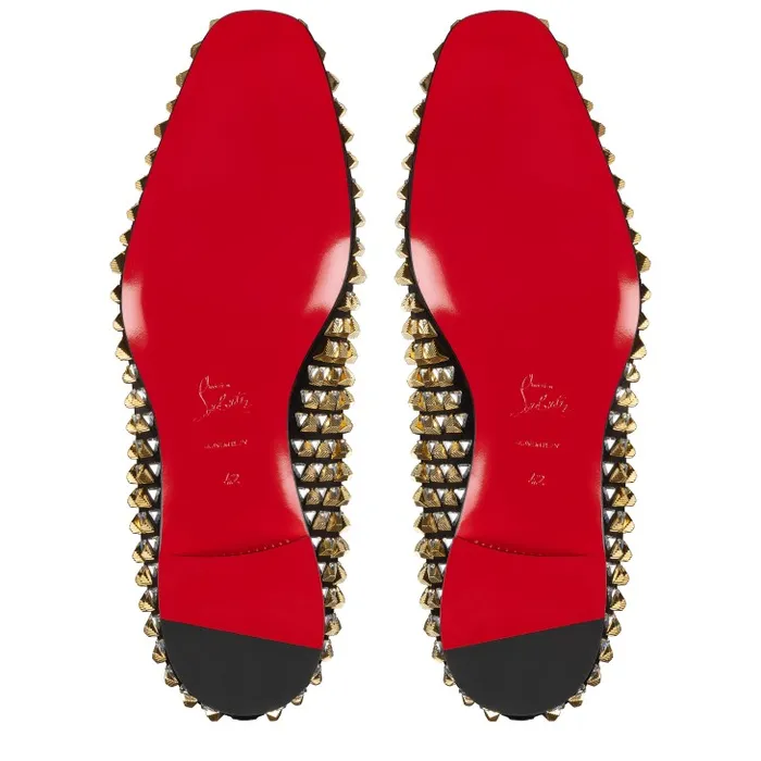 Christian Louboutin Loafers and Moccasins Men Croconaki Loafers 8211 Suede 8211 Black
