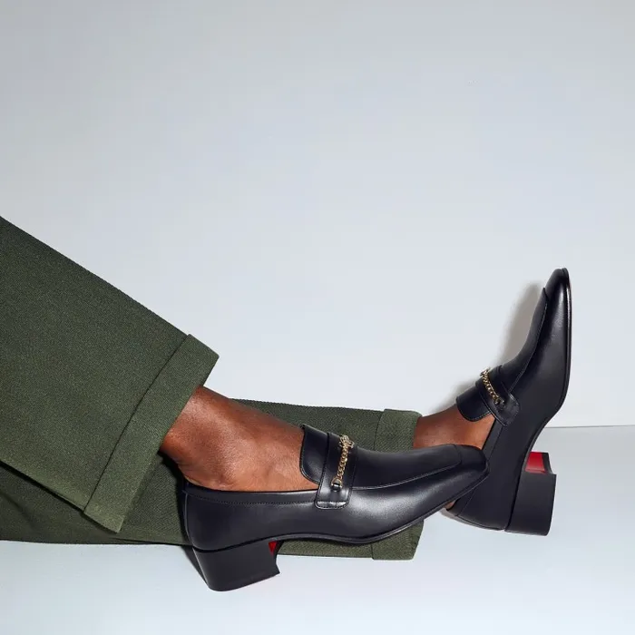 Christian Louboutin Loafers and Moccasins Men MJ Moc 40 Mm Loafers 8211 Calf Leather 8211 Black Christian Louboutin Loafers and Moccasins Men MJ Moc 40 Mm Loafers 8211 Calf Leather 8211 Black