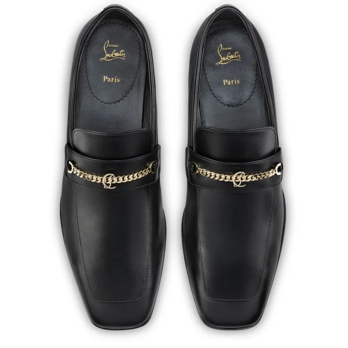 Christian Louboutin Loafers and Moccasins Men MJ Moc 40 Mm Loafers 8211 Calf Leather 8211 Black
