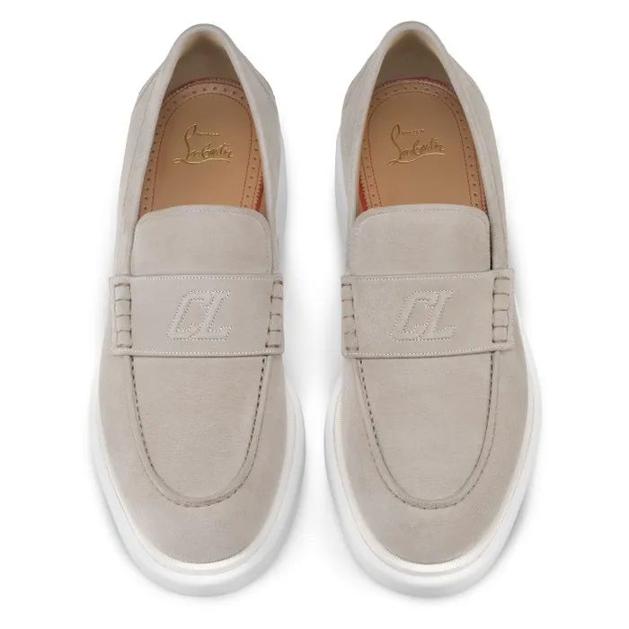 Christian Louboutin Loafers and Moccasins Men Urbino Moc Loafers 8211 Calf Leather And Suede 8211 Goose