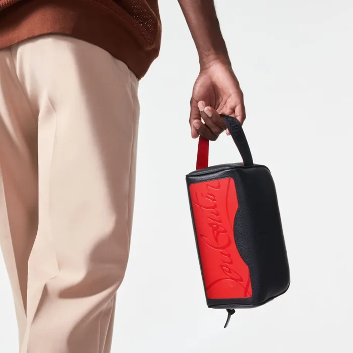 Christian Louboutin Mini Bags and Pouches Men Blaster Pouch 8211 Calf Leather 8211 Black Christian Louboutin Mini Bags and Pouches Men Blaster Pouch 8211 Calf Leather 8211 Black