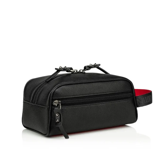 Christian Louboutin Mini Bags and Pouches Men Blaster Pouch 8211 Calf Leather 8211 Black