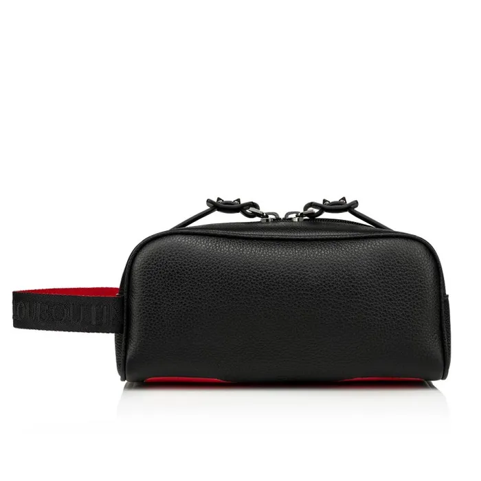 Christian Louboutin Mini Bags and Pouches Men Blaster Pouch 8211 Calf Leather 8211 Black