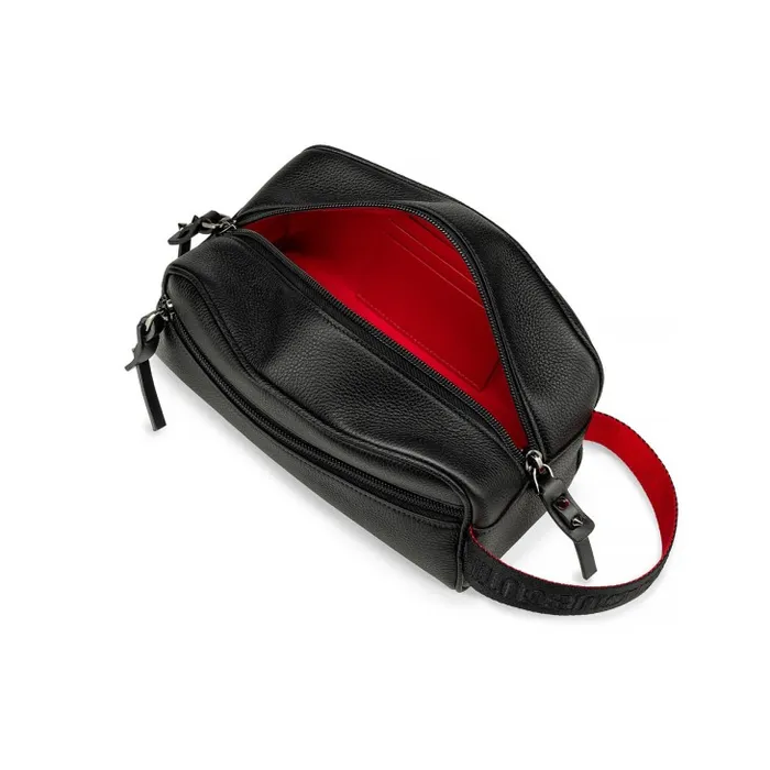 Christian Louboutin Mini Bags and Pouches Men Blaster Pouch 8211 Calf Leather 8211 Black