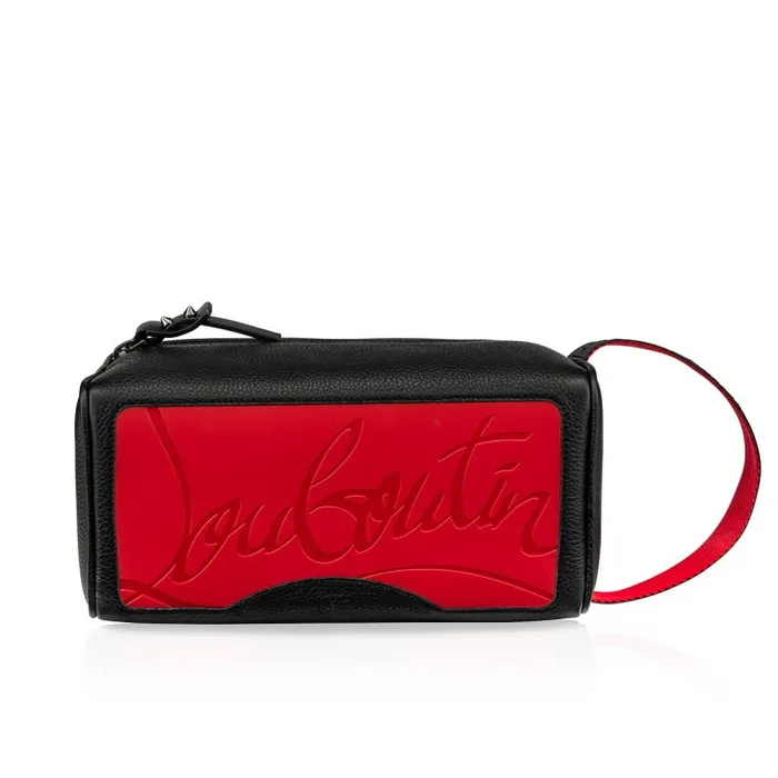 Christian Louboutin Mini Bags and Pouches Men Blaster Pouch 8211 Calf Leather 8211 Black