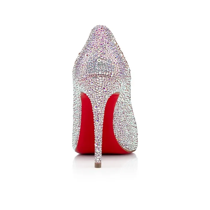 Christian Louboutin Pumps Women Kate Strass 100 Mm Pumps 8211 Metallic Suede 8211 Version AB
