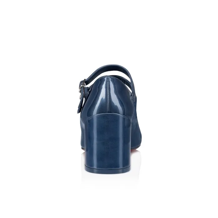 Christian Louboutin Pumps Women Miss Jane 55 Mm Mary Janes 8211 Iridescent Patent Leather 8211 Denim