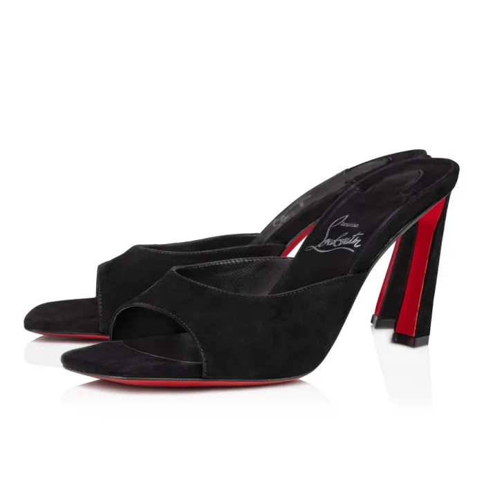 Christian Louboutin Sandals and Slides Women Condora Mule 85 Mm Mules 8211 Veau Velours 8211 Black