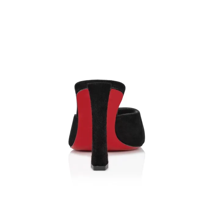 Christian Louboutin Sandals and Slides Women Condora Mule 85 Mm Mules 8211 Veau Velours 8211 Black