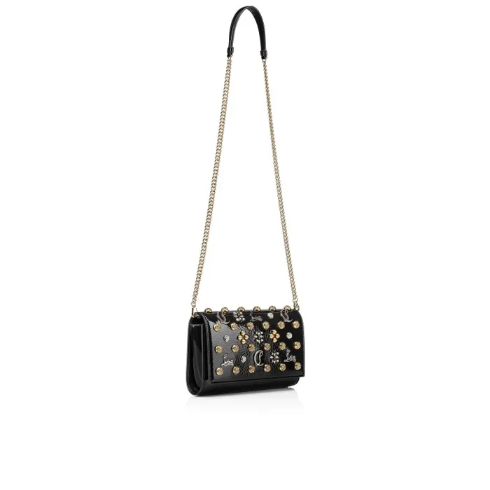 Christian Louboutin Shoulder Bags Women Paloma Clutch 8211 Vog Patent Leather And Spikes La Belle 8211 Black