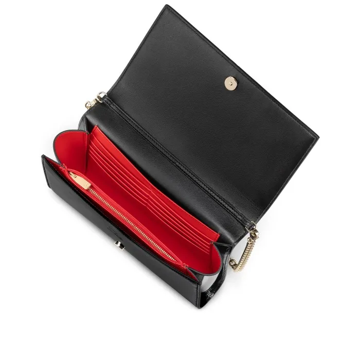 Christian Louboutin Shoulder Bags Women Paloma Clutch 8211 Vog Patent Leather And Spikes La Belle 8211 Black