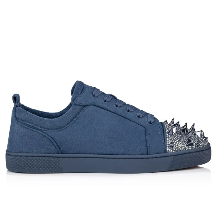 Christian Louboutin Sneakers Men Louis Junior P Pik Pik Strass Sneakers 8211 Veau Velours Spikes And Strass 8211 Denim Christian Louboutin Sneakers Men Louis Junior P Pik Pik Strass Sneakers 8211 Veau Velours Spikes And Strass 8211 Denim