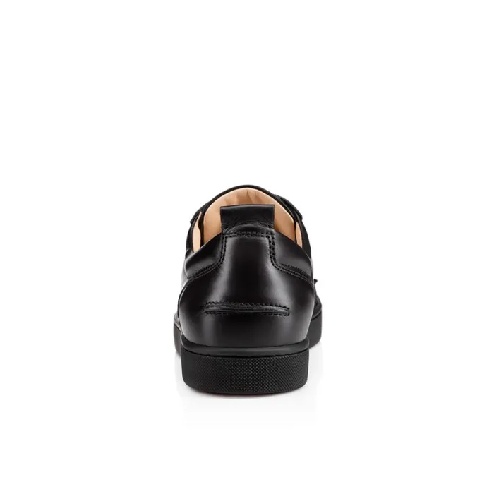 Christian Louboutin Sneakers Men Louis Junior Spikes Sneakers 8211 Calf Leather And Spikes 8211 Black