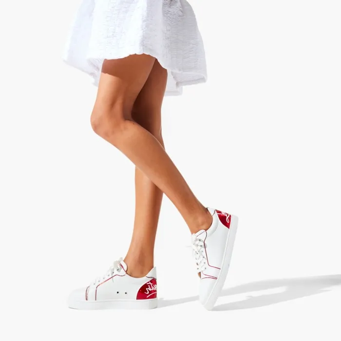 Christian Louboutin Sneakers Women Fun Vieira Sneakers 8211 Calf Leather Patent Calf Leather Psychic And Nappa Leather 8211 Bianco Christian Louboutin Sneakers Women Fun Vieira Sneakers 8211 Calf Leather Patent Calf Leather Psychic And Nappa Leather 8211 Bianco