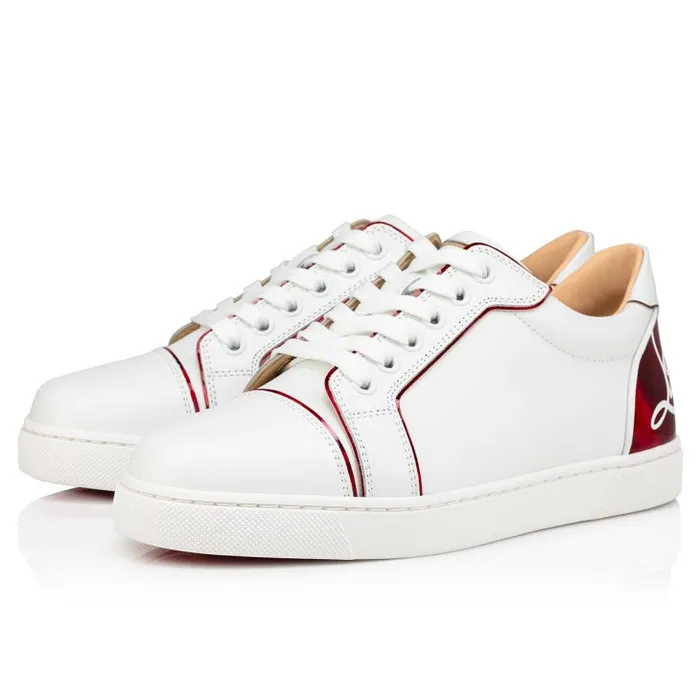 Christian Louboutin Sneakers Women Fun Vieira Sneakers 8211 Calf Leather Patent Calf Leather Psychic And Nappa Leather 8211 Bianco