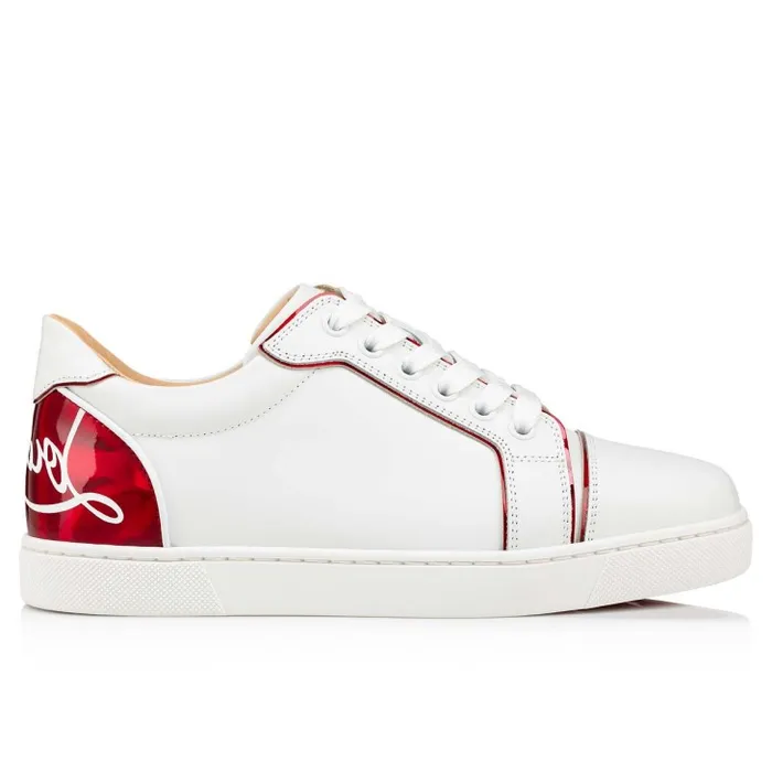 Christian Louboutin Sneakers Women Fun Vieira Sneakers 8211 Calf Leather Patent Calf Leather Psychic And Nappa Leather 8211 Bianco