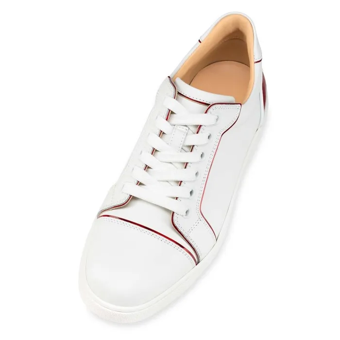 Christian Louboutin Sneakers Women Fun Vieira Sneakers 8211 Calf Leather Patent Calf Leather Psychic And Nappa Leather 8211 Bianco