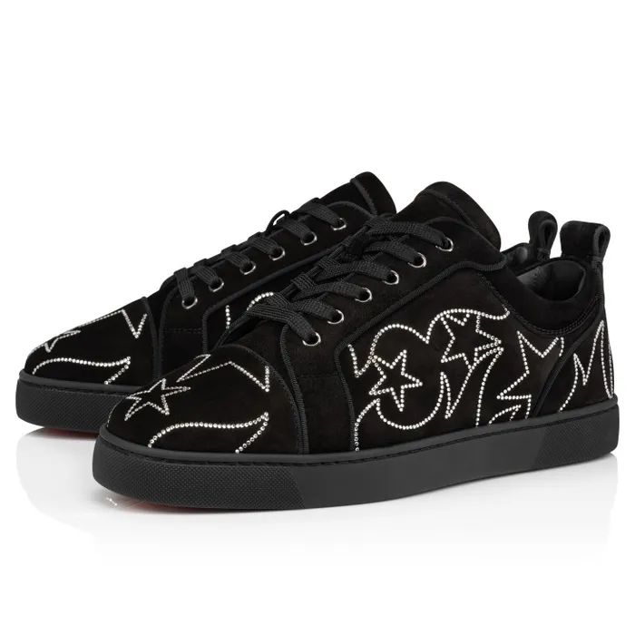 Christian Louboutin Sneakers Women Giddy Vieira Strass Sneakers 8211 Veau Velours And Strass 8211 Black Christian Louboutin Sneakers Women Giddy Vieira Strass Sneakers 8211 Veau Velours And Strass 8211 Black