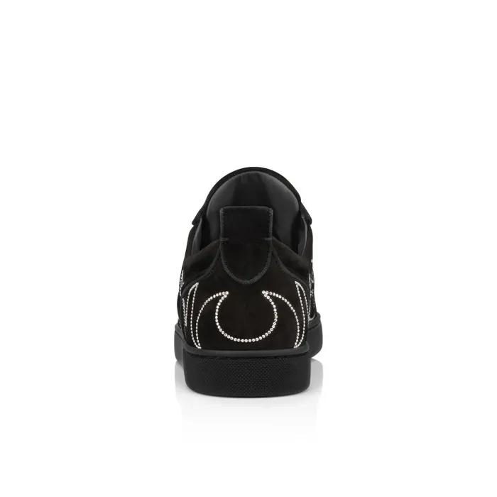 Christian Louboutin Sneakers Women Giddy Vieira Strass Sneakers 8211 Veau Velours And Strass 8211 Black
