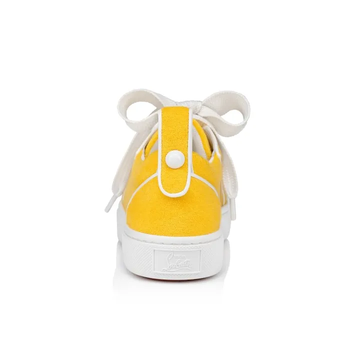 Christian Louboutin Sneakers Women Toy Toy Sneakers 8211 Sponge Cotton And Patent Calf Leather 8211 Pollen
