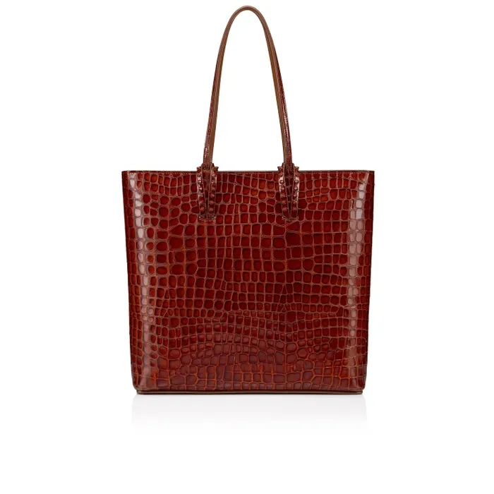 Christian Louboutin Totes Women Cabata Tote Bag 8211 Alligator Embossed Calf Leather 8211 Acajou