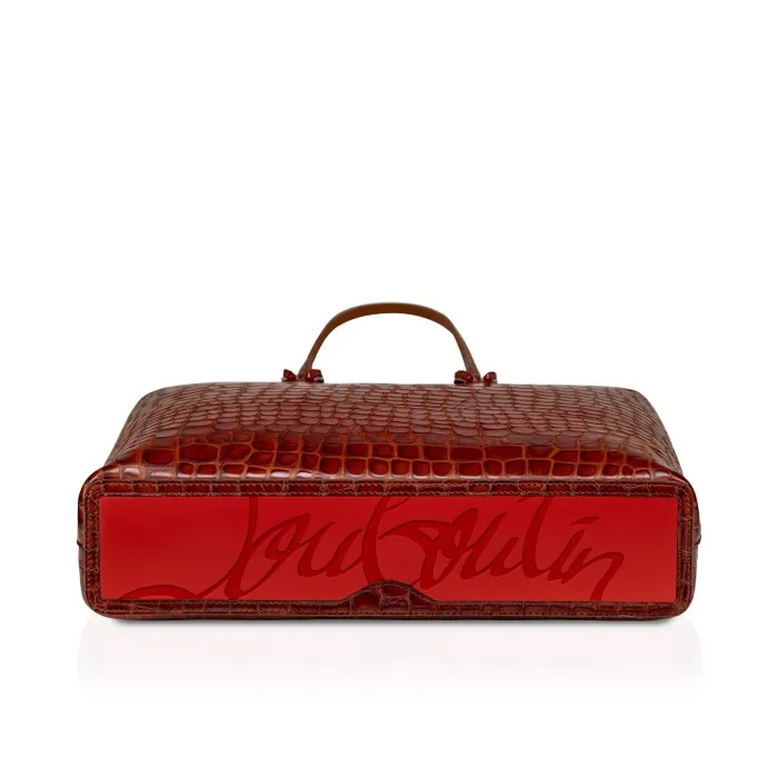 Christian Louboutin Totes Women Cabata Tote Bag 8211 Alligator Embossed Calf Leather 8211 Acajou