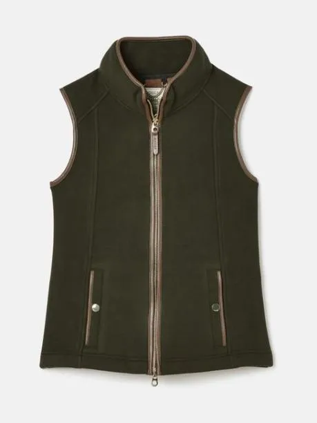 Coats and Jackets Women Joules Green Fleece Gilet