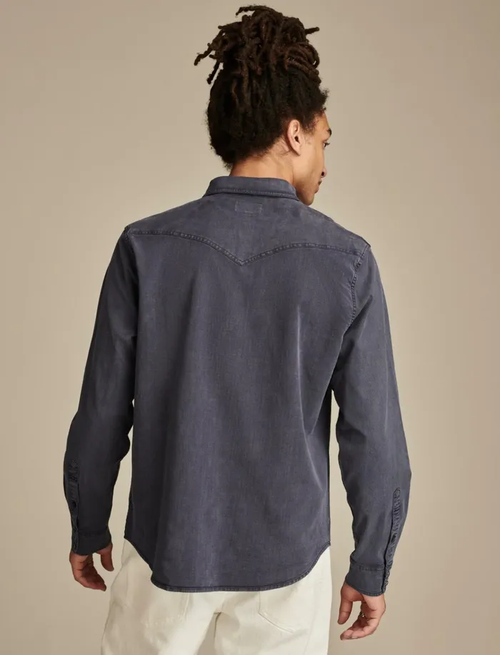 Cole Hauser Twill Western Shirt Parisian Nights Men Lucky Brand Shirts and Tops