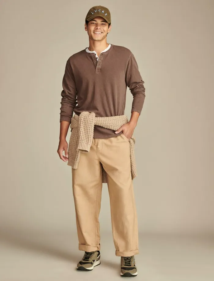 Cole Hauser Weekend Henley Shopping Bag Men Lucky Brand Shirts and Tops