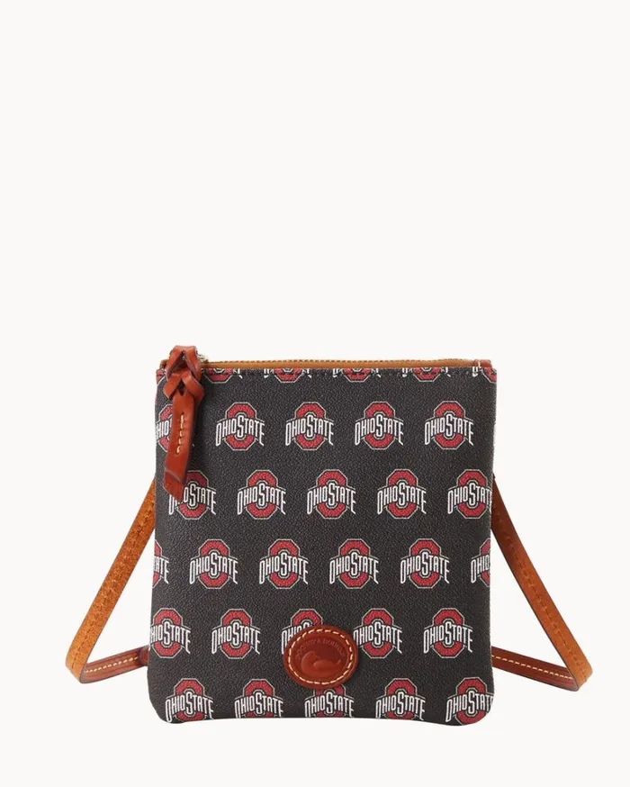 Collegiate Ohio State University Small North South Top Zip Crossbody Ohio State Women Dooney and Bourke Crossbodies Collegiate Ohio State University Small North South Top Zip Crossbody Ohio State Women Dooney and Bourke Crossbodies