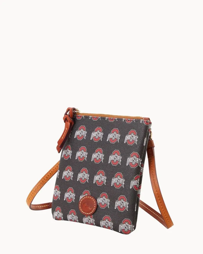 Collegiate Ohio State University Small North South Top Zip Crossbody Ohio State Women Dooney and Bourke Crossbodies Collegiate Ohio State University Small North South Top Zip Crossbody Ohio State Women Dooney and Bourke Crossbodies