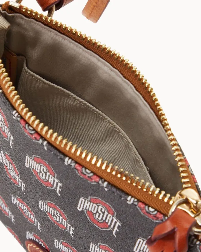 Collegiate Ohio State University Small North South Top Zip Crossbody Ohio State Women Dooney and Bourke Crossbodies Collegiate Ohio State University Small North South Top Zip Crossbody Ohio State Women Dooney and Bourke Crossbodies