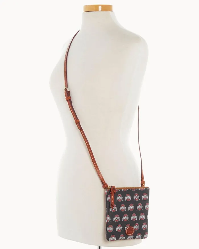 Collegiate Ohio State University Small North South Top Zip Crossbody Ohio State Women Dooney and Bourke Crossbodies Collegiate Ohio State University Small North South Top Zip Crossbody Ohio State Women Dooney and Bourke Crossbodies
