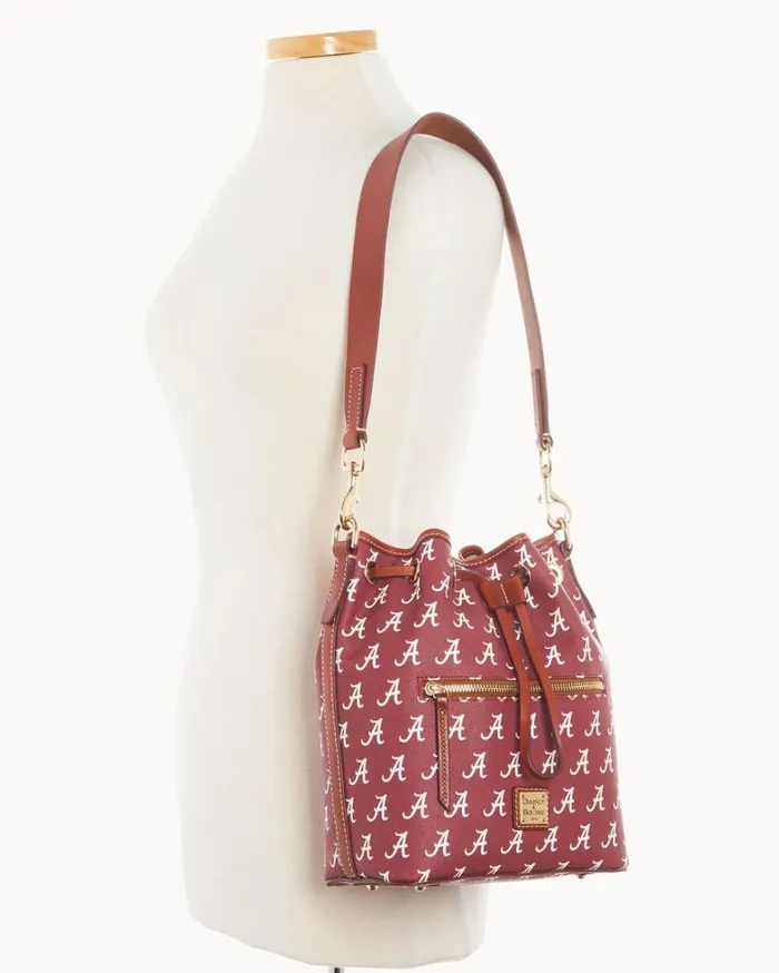 Collegiate University Of Alabama Drawstring U Of Alabama Women Dooney and Bourke Shoulder Bags Collegiate University Of Alabama Drawstring U Of Alabama Women Dooney and Bourke Shoulder Bags