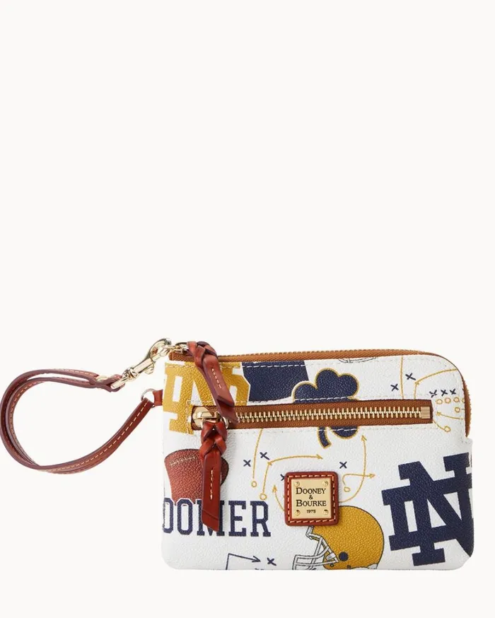 Collegiate University Of Notre Dame Zip Around Wristlet Notre Dame Women Dooney and Bourke Wallets Collegiate University Of Notre Dame Zip Around Wristlet Notre Dame Women Dooney and Bourke Wallets