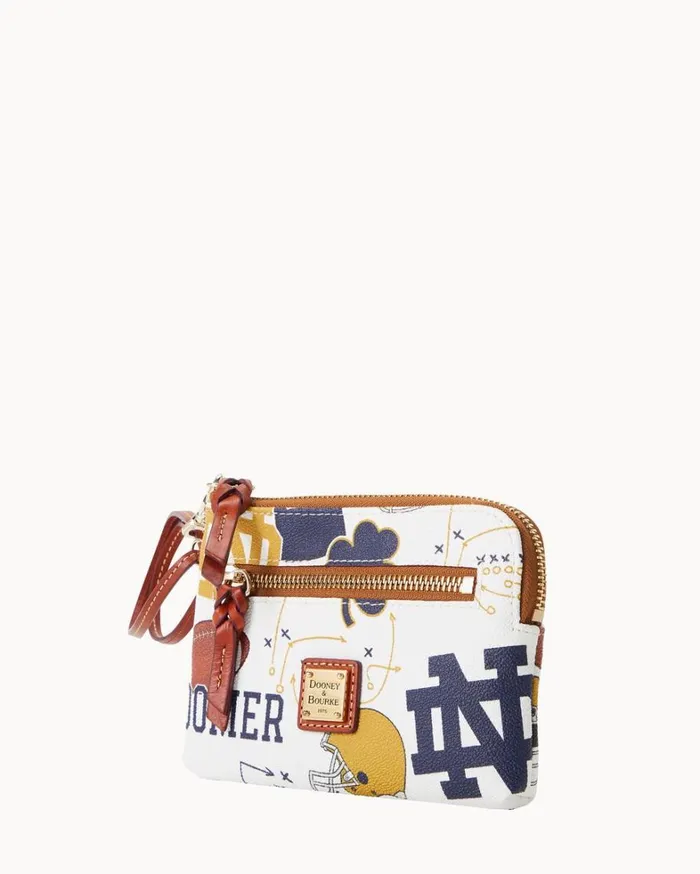 Collegiate University Of Notre Dame Zip Around Wristlet Notre Dame Women Dooney and Bourke Wallets Collegiate University Of Notre Dame Zip Around Wristlet Notre Dame Women Dooney and Bourke Wallets