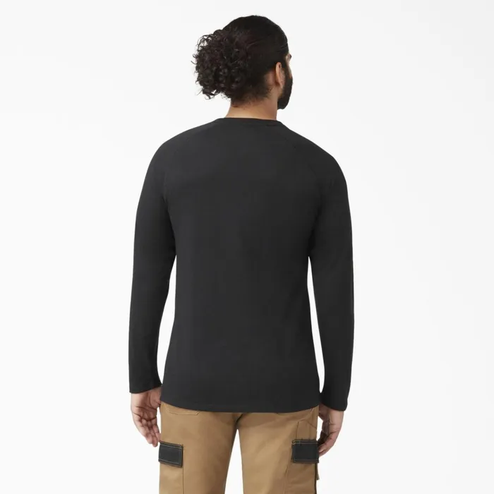 Cooling Long Sleeve Pocket TShirt Black Black bk Men Dickies Hi Vis Cooling Long Sleeve Pocket TShirt Black Black bk Men Dickies Hi Vis