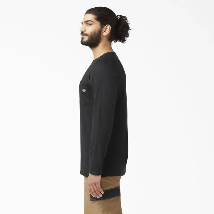 Cooling Long Sleeve Pocket TShirt Black Black bk Men Dickies Hi Vis Cooling Long Sleeve Pocket TShirt Black Black bk Men Dickies Hi Vis