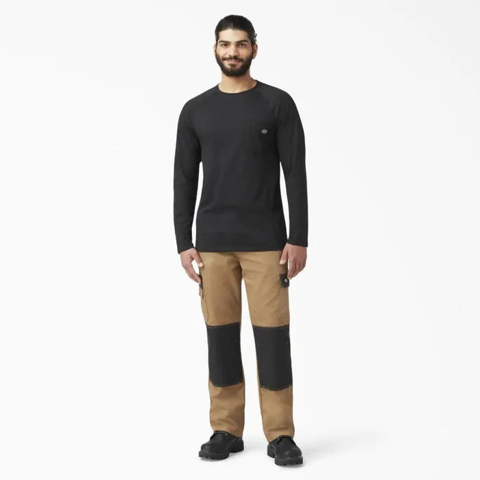 Cooling Long Sleeve Pocket TShirt Black Black bk Men Dickies Hi Vis Cooling Long Sleeve Pocket TShirt Black Black bk Men Dickies Hi Vis