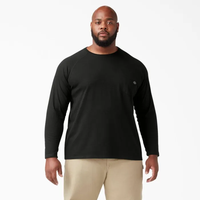 Cooling Long Sleeve Pocket TShirt Black Black bk Men Dickies Hi Vis Cooling Long Sleeve Pocket TShirt Black Black bk Men Dickies Hi Vis