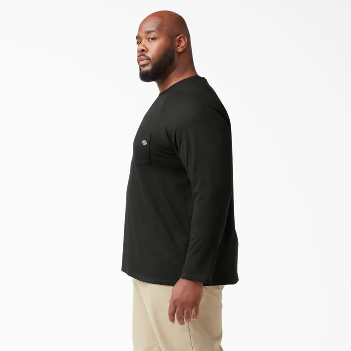 Cooling Long Sleeve Pocket TShirt Black Black bk Men Dickies Hi Vis Cooling Long Sleeve Pocket TShirt Black Black bk Men Dickies Hi Vis