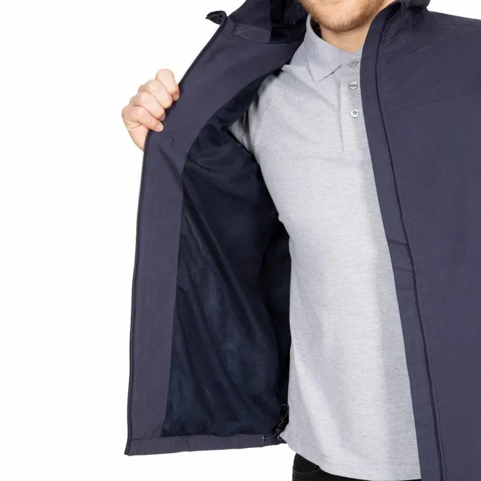 Corrigan DLX Waterproof Jacket Navy Men Trespass Waterproof Jackets