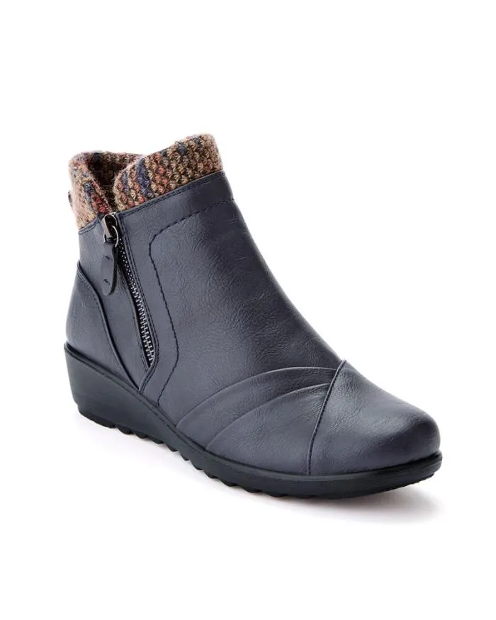 Cotton Traders Boots Flexisole Knitted Collar Boots 8211 Women