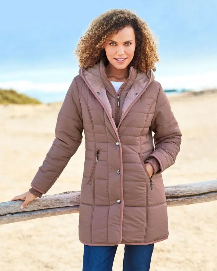 Cotton Traders Coats and Jackets Padded Hooded Coat 8211 Women