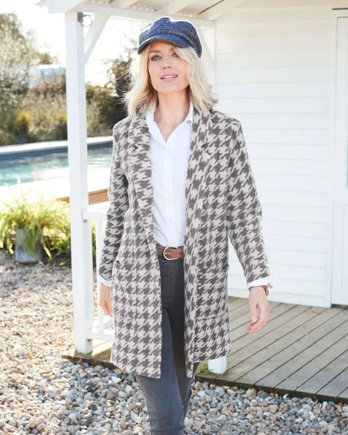 Cotton Traders Coats and Jackets The Beau Dogtooth Jersey Coatigan 8211 Women Cotton Traders Coats and Jackets The Beau Dogtooth Jersey Coatigan 8211 Women