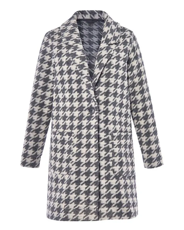 Cotton Traders Coats and Jackets The Beau Dogtooth Jersey Coatigan 8211 Women