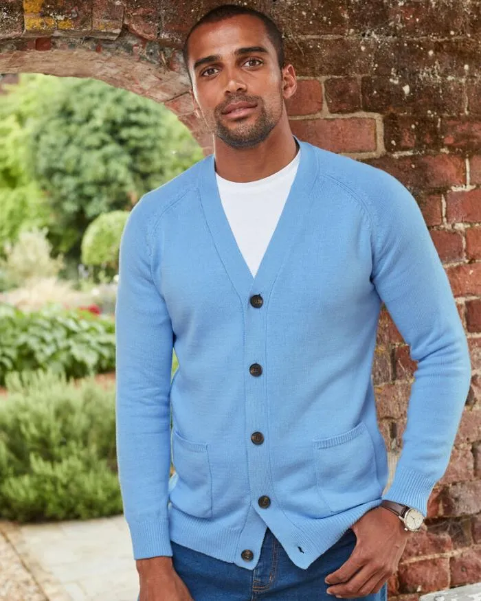 Cotton Traders Knitwear Cotton ButtonThrough Cardigan 8211 WomenMenUnisex