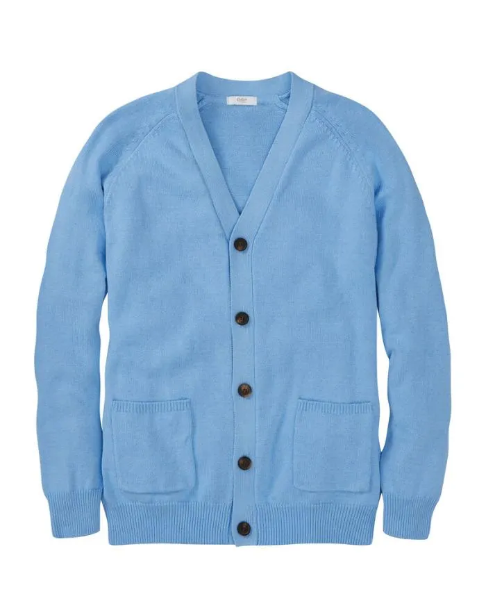 Cotton Traders Knitwear Cotton ButtonThrough Cardigan 8211 WomenMenUnisex