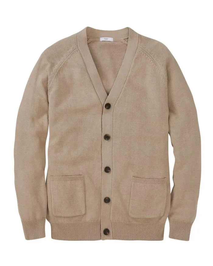 Cotton Traders Knitwear Cotton ButtonThrough Cardigan 8211 WomenMenUnisex