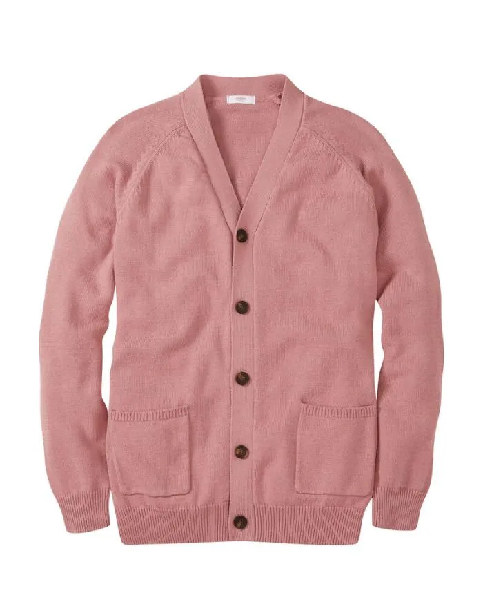 Cotton Traders Knitwear Cotton ButtonThrough Cardigan 8211 WomenMenUnisex